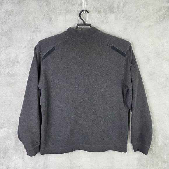 Mens Nike Golf Dri Fit 1/4 Zip Gray Pullover Sweater Cotton Polyester Blend L - Picture 5 of 9